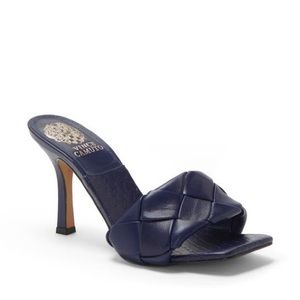 Vince Camuto Brelanie Navy Braided Strap Sandal